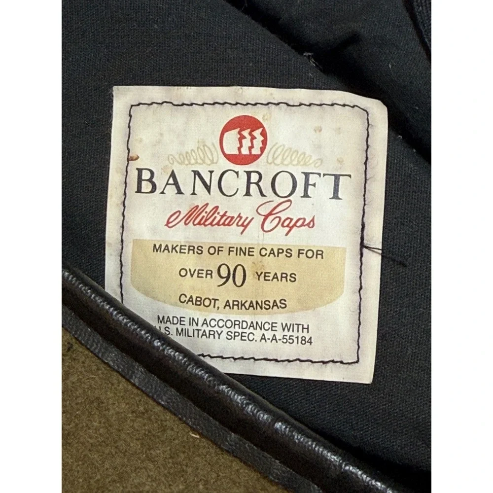 Bancroft Military Caps Olive Green Wool Beret US Military Spec A-A-55184